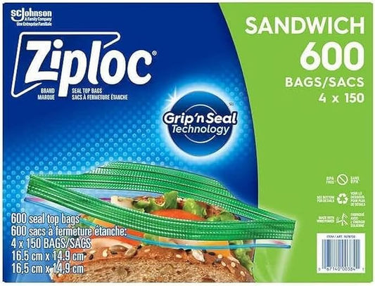Ziploc Sandwich Bags,4-pack