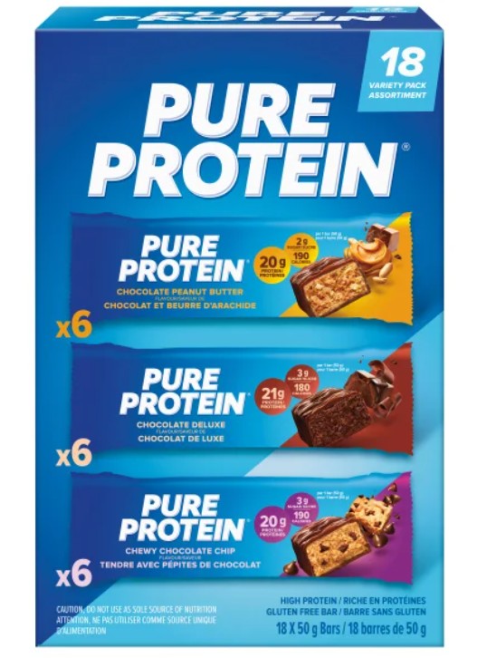Pure Protein, Protein Bars Variety Pack