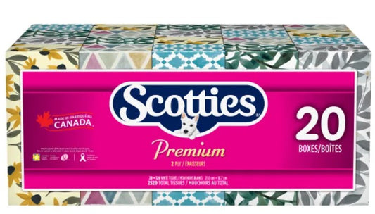 Scotties Premium Facial Tissue(20-pack)