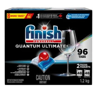 Finish Quantum Ultimate Dishwasher Detergent, 96 Tablets