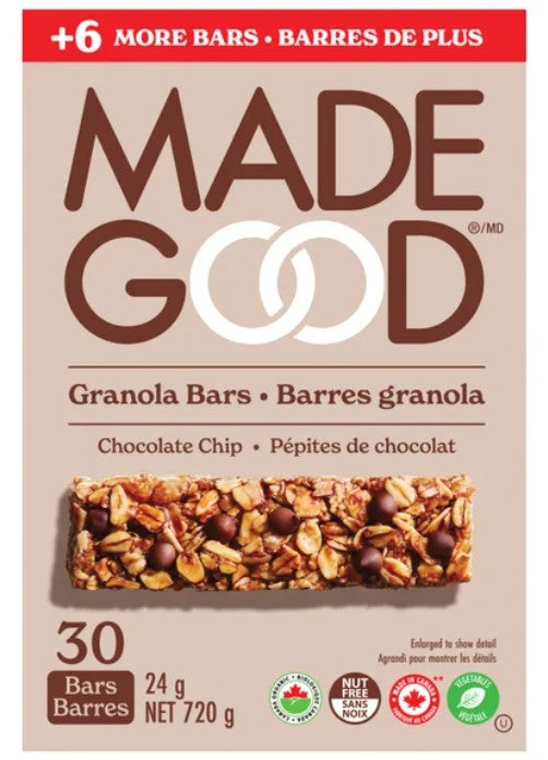 MadeGood Chocolate Chip Granola Bars,