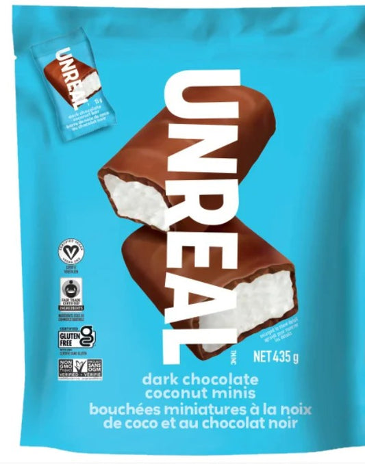 Unreal Dark Chocolate Coconut Mini Bars, 435 g