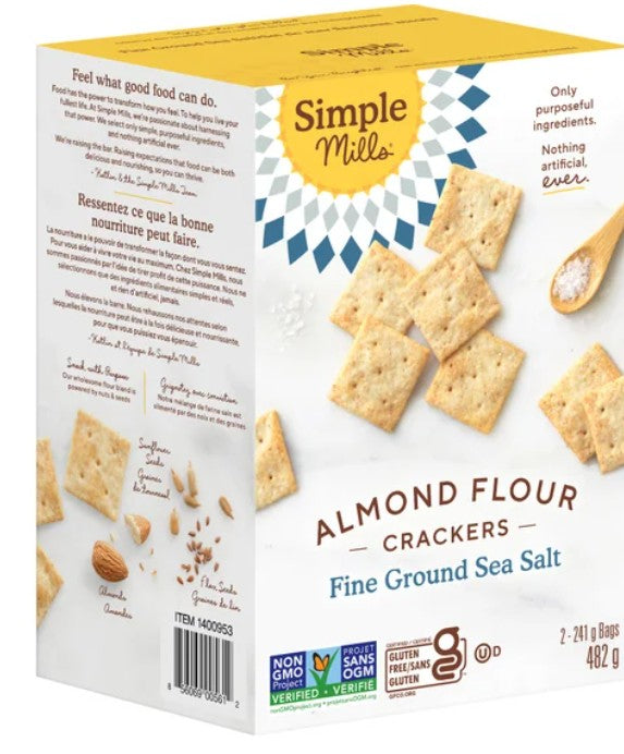 Simple Mills Almond Flour Crackers, 482 g