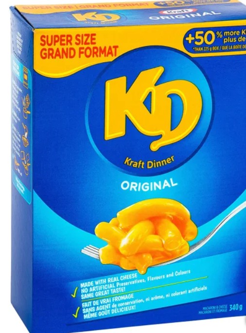 Kraft Dinner Original Macaroni and Cheese, 12 x 340 g