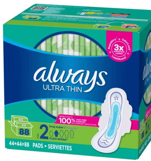 Always Super Pads Pack Of 88