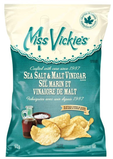 Miss Vickie’s Sea Salt and Malt Vinegar Chips 572g