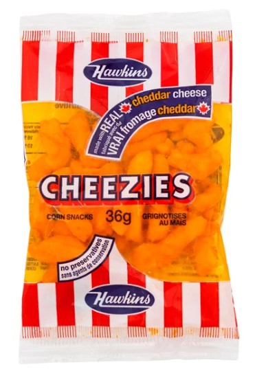 Hawkins, Cheezies Corn Snacks, 36 × 36 g