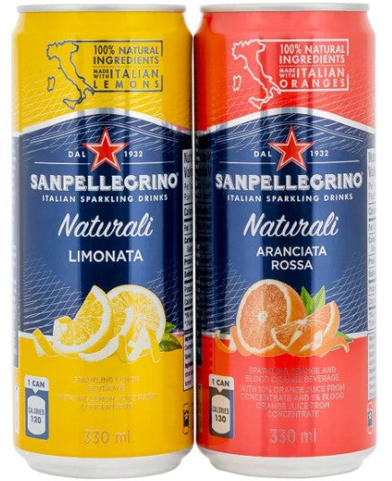 SANPELLEGRINO Naturali  Sparkling Drinks 330 mL, 24-pack