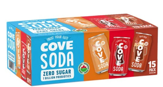 Cove Soda Classics 355 mL, 15-pack