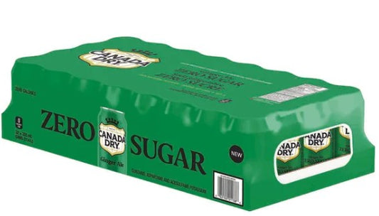 Canada Dry Ginger Ale Zero Pack 355 mL 32-pack