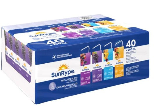 Sunrype Fruit Variety Juice 40 x 200 mL