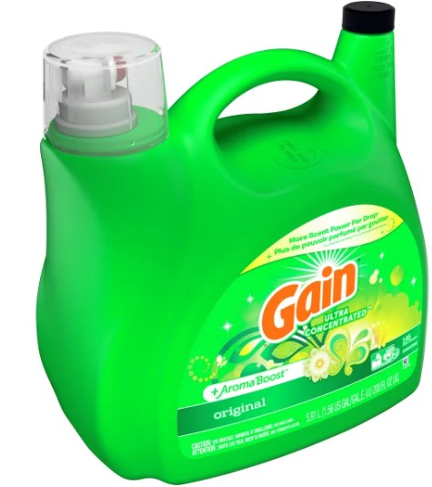 Gain Liquid Laundry Detergent, 5.91 L 146 Wash Loads