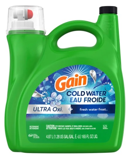 Gain Liquid High Efficiency Cold Water + Oxi Fresh Water Frost 4.87 L - 121 Loads