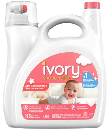 Ivory Snow Newborn Liquid Laundry Detergent, 113 wash loads