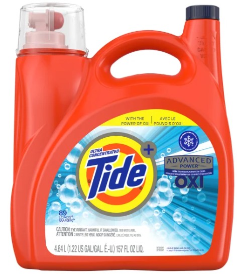 Tide Advanced Power Ultra Concentrated Liquid Laundry Detergent with Oxi 89 Loads - 4.64 L