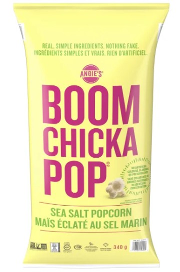Angie’s Boom Chicka Pop Sea Salt Popcorn, 340 g
