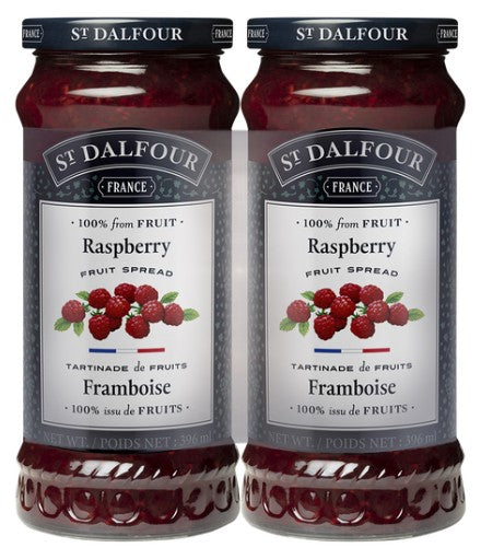 St. Dalfour Raspberry Fruit Spread 2 x 396 mL