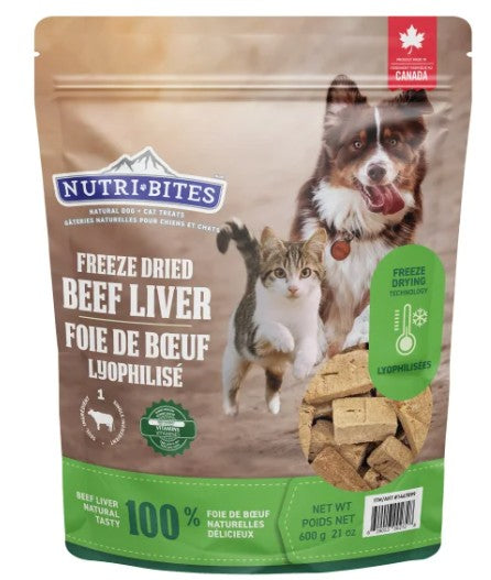 Nutri bites Freeze Dried Beef Liver 600 g